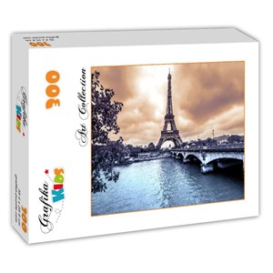 Grafika Kids (00379) - "Eiffel Tower from Seine. Winter rainy day in Paris" - 300 piezas