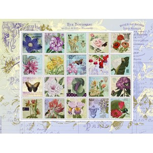 Schmidt Spiele (58229) - "Nostalgic Stamps" - 1000 piezas