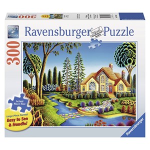 Ravensburger (13567) - Andy Russell: "Cottage Dream" - 300 piezas