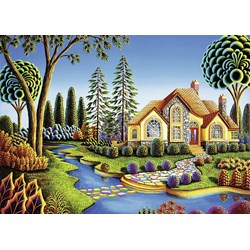 Ravensburger (13567) - Andy Russell: "Cottage Dream" - 300 piezas