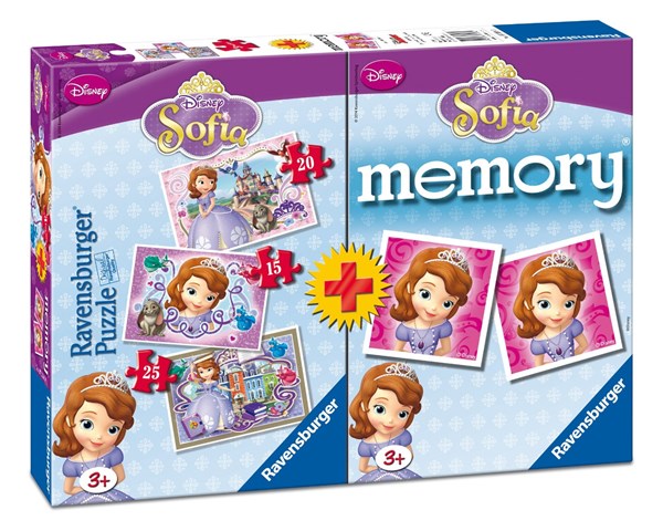 Ravensburger (07358) - "Sofia + Memory" - 15 20 25 piezas