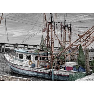 Grafika Kids (00565) - "Fishing Boat" - 300 piezas