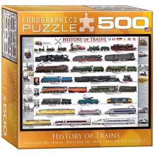 Eurographics (8500-0251) - "History of Trains" - 500 piezas