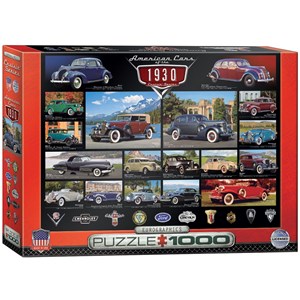 Eurographics (6000-0674) - "American Cars of the 1930's" - 1000 piezas