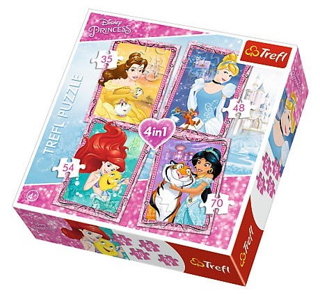 Trefl (34256) - "Disney Princess" - 35 48 54 70 piezas