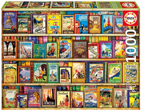 Educa (17102) - "World Travel Guides" - 1000 piezas