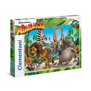 Clementoni (27941) - "Madagascar" - 104 piezas