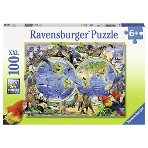 Ravensburger (10540) - "Animals of the World" - 100 piezas