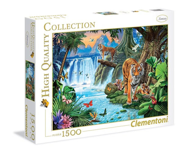 Clementoni (31636) - "Tiger Family" - 1500 piezas