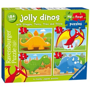 Ravensburger (07289) - "Jolly Dinos" - 2 3 4 5 piezas