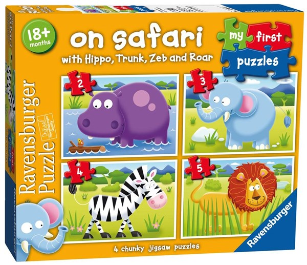 Ravensburger (07301) - "On Safari" - 2 3 4 5 piezas