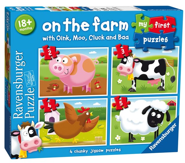 Ravensburger (07302) - "On the Farm" - 2 3 4 5 piezas