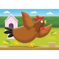 Ravensburger (07302) - "On the Farm" - 2 3 4 5 piezas