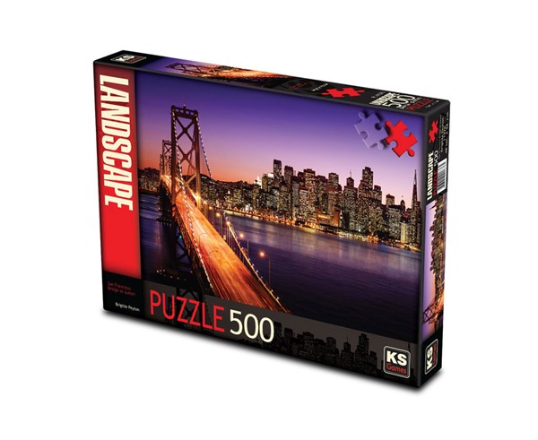KS Games (11376) - Brigitte Peyton: "San Francisco Bridge at Sunset" - 500 piezas