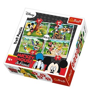 Trefl (34261) - "Mickey Mouse & Friends" - 35 48 54 70 piezas