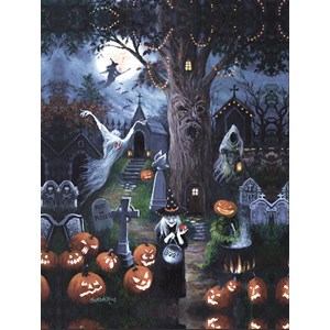 SunsOut (45402) - Susan Rios: "Halloween Night" - 300 piezas