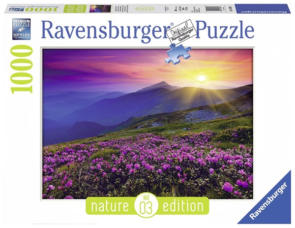 Ravensburger (19608) - "Sunrise, Mountain Meadow" - 1000 piezas