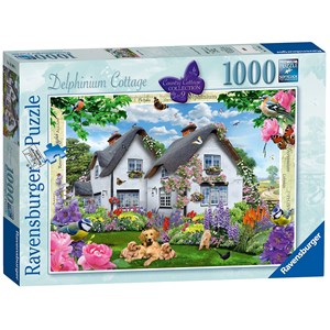 Ravensburger (19496) - "Delphinium Cottage" - 1000 piezas