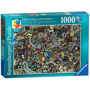 Ravensburger (19655) - "Glittering Gemstones" - 1000 piezas