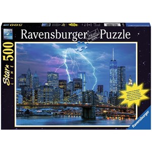 Ravensburger (14909) - "Lightning over New York" - 500 piezas