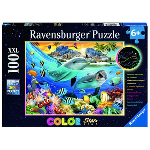 Ravensburger (13667) - "Luminous Coral Reef" - 100 piezas
