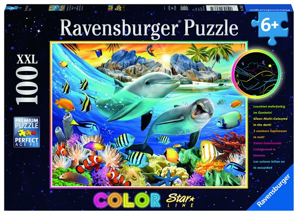 Ravensburger (13667) - "Luminous Coral Reef" - 100 piezas