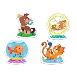 Trefl (360530) - "Pets" - 2 3 4 piezas