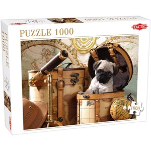 Tactic (53862) - "Pets Pug Puppy" - 1000 piezas