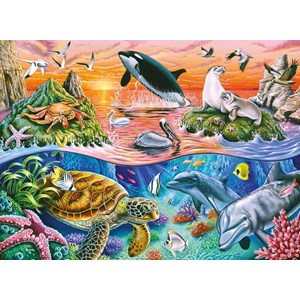 Ravensburger (10681) - "Beautiful Ocean" - 100 piezas