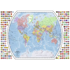 Ravensburger (19633) - "Political World Map" - 1000 piezas