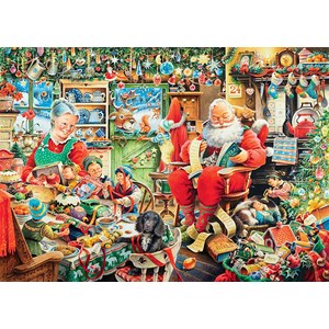Ravensburger (19558) - "Santa's Final Preparations" - 1000 piezas