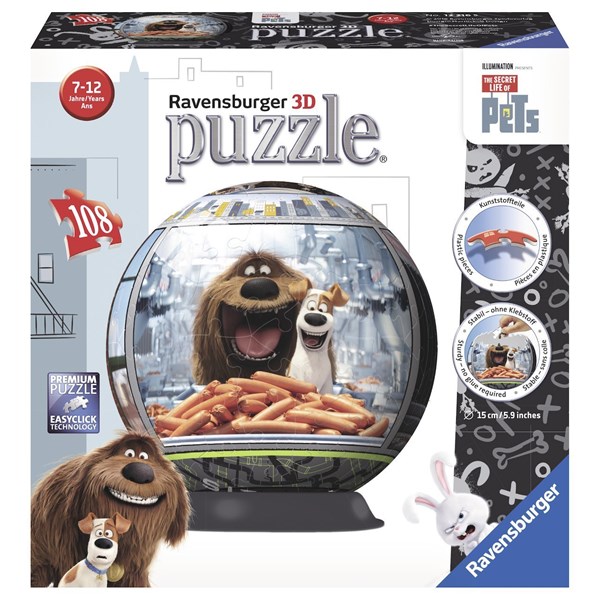 Ravensburger (12216) - "The Secret Life of Pets" - 108 piezas