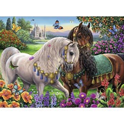 Ravensburger (14911) - "Glittering Horse Couple" - 500 piezas