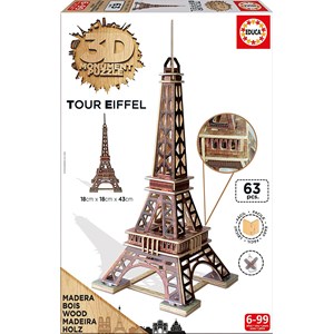 Educa (16998) - "Eiffel Tower" - 63 piezas