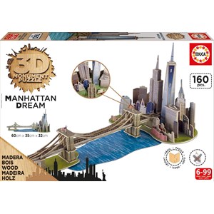 Educa (17000) - "Brooklyn Bridge, Manhattan Dream" - 160 piezas
