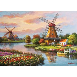 Art Puzzle (4354) - "Windmills" - 1000 piezas