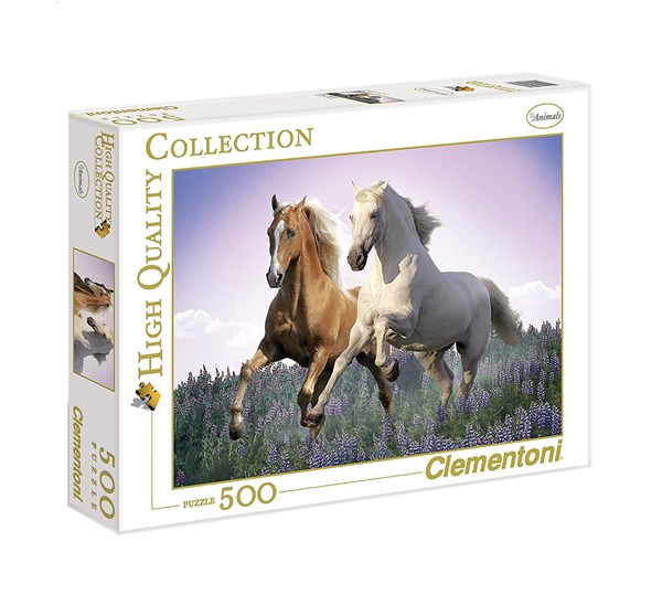 Clementoni (30287) - "Free Horses" - 500 piezas