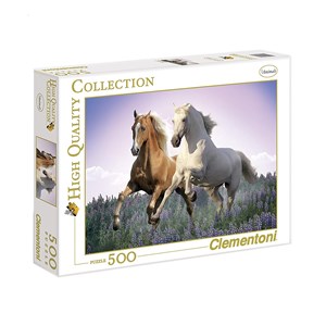 Clementoni (30287) - "Free Horses" - 500 piezas