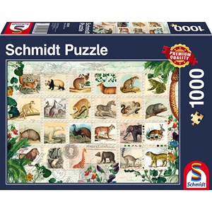 Schmidt Spiele (58285) - "Animal Stamps" - 1000 piezas