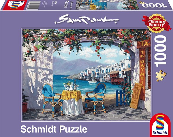 Schmidt Spiele (59396) - Sam Park: "Rendez-vous at Mykonos" - 1000 piezas
