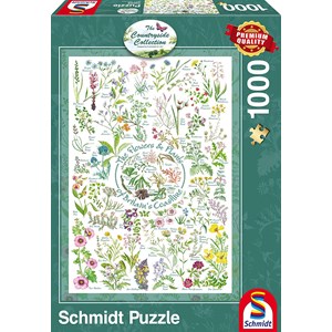 Schmidt Spiele (59568) - "The Flowers and Plants of Britain's Coastline" - 1000 piezas