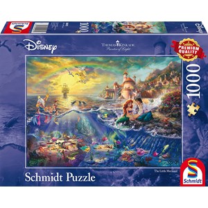 Schmidt Spiele (59479) - Thomas Kinkade: "The Little Mermaid" - 1000 piezas