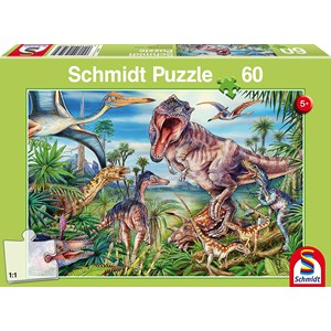 Schmidt Spiele (56193) - "Dinosaurs" - 60 piezas
