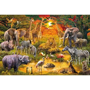Schmidt Spiele (56195) - "Animals of Africa" - 150 piezas
