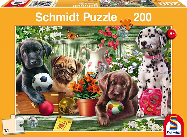 Schmidt Spiele (56198) - "Playful Dog" - 200 piezas