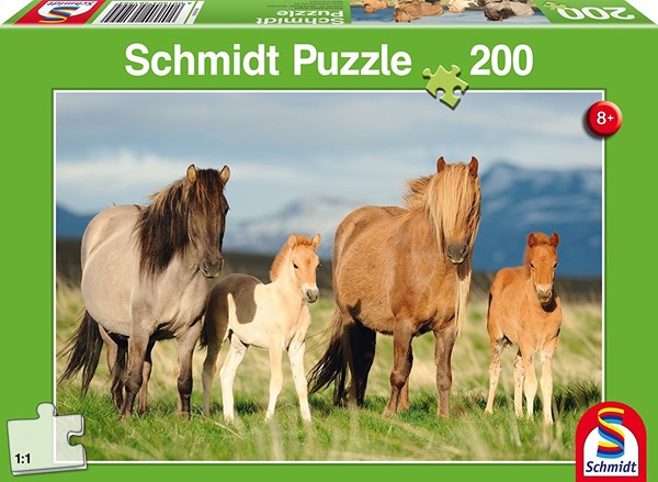 Schmidt Spiele (56199) - "Horse Family" - 200 piezas
