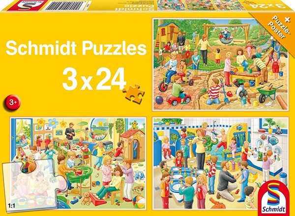 Schmidt Spiele (56201) - "A Day in the Children's Garden" - 24 piezas