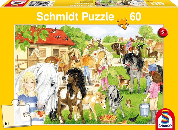 Schmidt Spiele (56205) - "On the Pony Yard" - 60 piezas