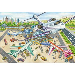 Schmidt Spiele (56206) - "One Day at the Airport" - 100 piezas