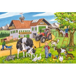 Schmidt Spiele (56216) - "On the Farm" - 24 piezas